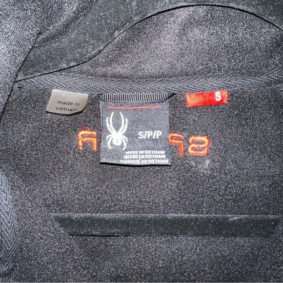 Spyder Outbound Fleece Black Men's Small Embroidered Logo Half Zip Sweater - Picture 2 of 11